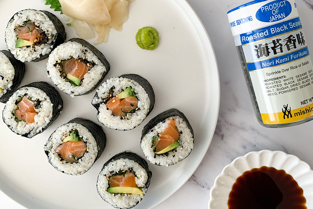 Furikake Salmon Avocado Roll