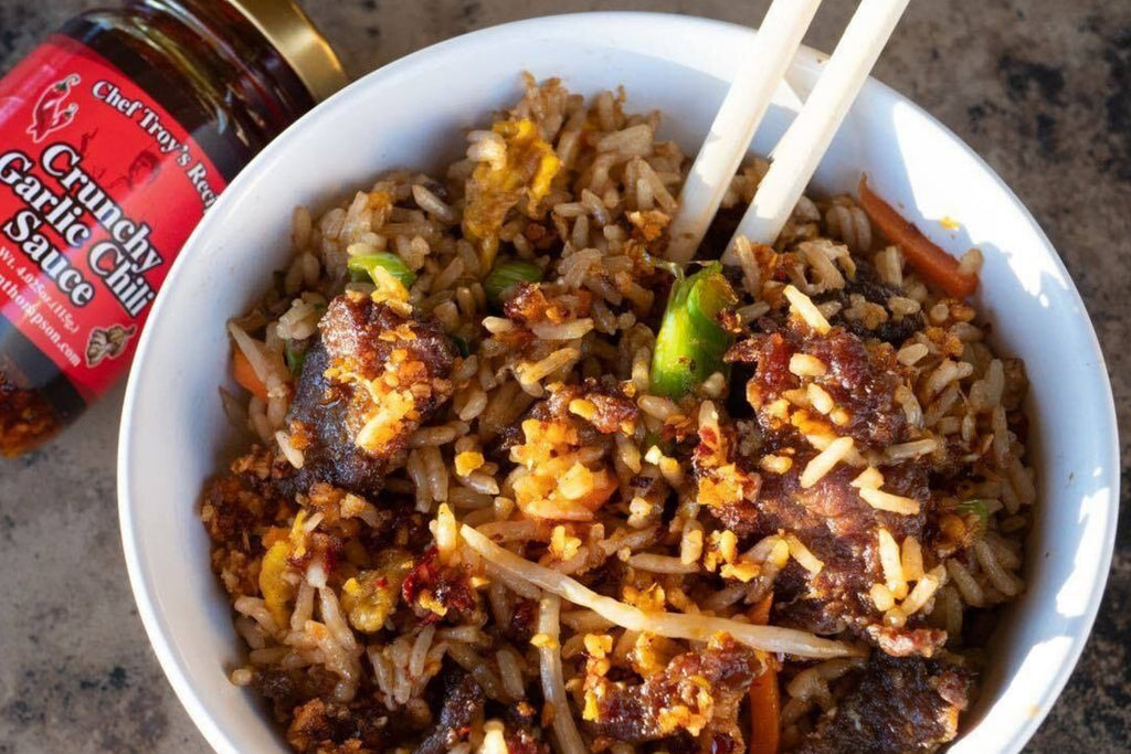 Garlic Chili Beef Fried Rice