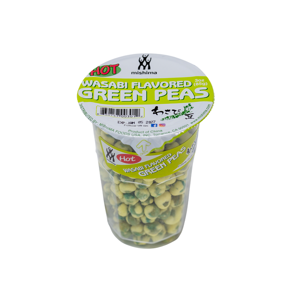 Mishima HOT Wasabi Flavored Roasted Green Peas Snacks – Mishima