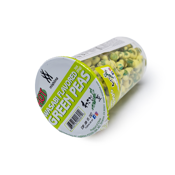Mishima HOT Wasabi Flavored Roasted Green Peas Snacks – Mishima
