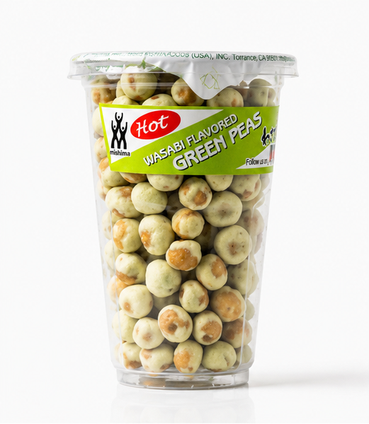 Mishima HOT Wasabi Flavored Roasted Green Peas Snacks – Mishima