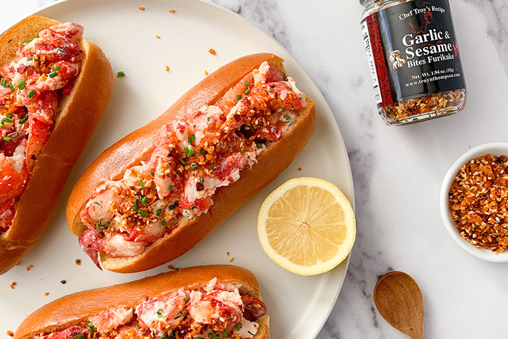 Lobster Roll with Garlic & Sesame Furikake