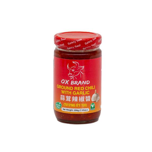 Ox Brand Ground Red Chili with Garlic 7.05oz (200g)