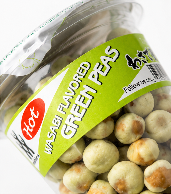 Mishima HOT Wasabi Flavored Roasted Green Peas Snacks
